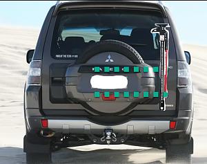Click image for larger version. 

Name:	Pajero and High Lift_side.jpg 
Views:	129 
Size:	51.9  
ID:	140458